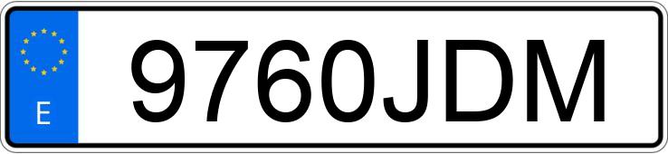 Numer rejestracyjny 9760JDM posiada RENAULT MEGANE