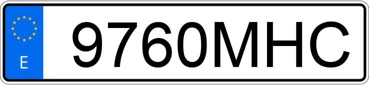 Numer rejestracyjny 9760MHC posiada BMW 