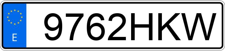 Numer rejestracyjny 9762HKW posiada YAMAHA XP 500