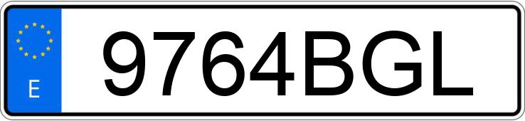 Numer rejestracyjny 9764BGL posiada PEUGEOT 306