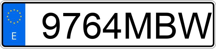 Numer rejestracyjny 9764MBW posiada RENAULT MASTER