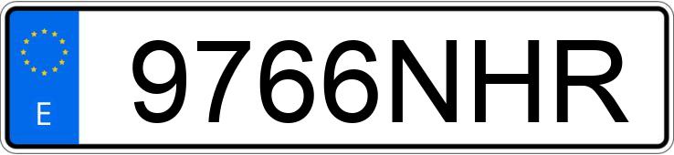 Numer rejestracyjny 9766NHR posiada DACIA SANDERO