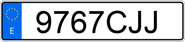 Numer rejestracyjny 9767CJJ posiada BMW SERIE 3