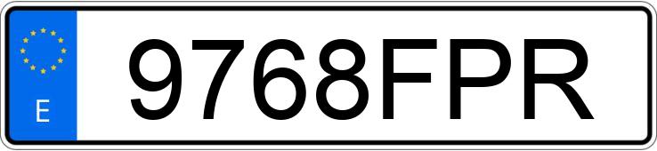 Numer rejestracyjny 9768FPR posiada TOYOTA COROLLA Numer rejestracyjny 9768FPR posiada TOYOTA COROLLA