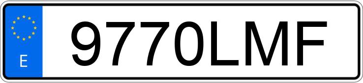 Numer rejestracyjny 9770LMF posiada SEAT LEON