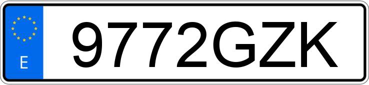 Numer rejestracyjny 9772GZK posiada CITROEN C4
