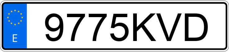 Numer rejestracyjny 9775KVD posiada VOLKSWAGEN POLO