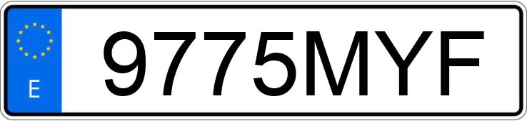 Numer rejestracyjny 9775MYF posiada MERCEDES V (638-639-447)