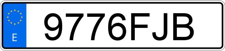 Numer rejestracyjny 9776FJB posiada RENAULT LAGUNA