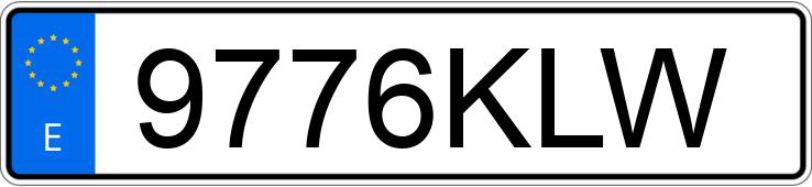 Numer rejestracyjny 9776KLW posiada LEXUS IS 300 H