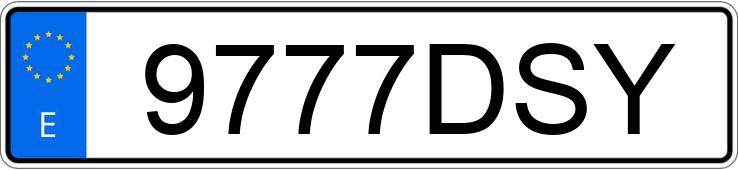 Numer rejestracyjny 9777DSY posiada BMW SERIE 5