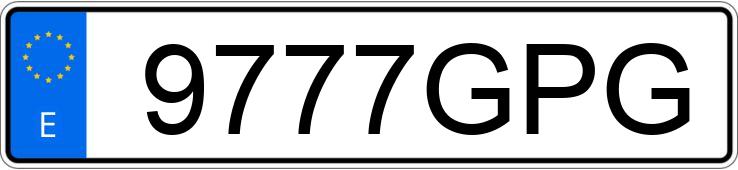 Numer rejestracyjny 9777GPG posiada SEAT IBIZA Numer rejestracyjny 9777GPG posiada SEAT IBIZA