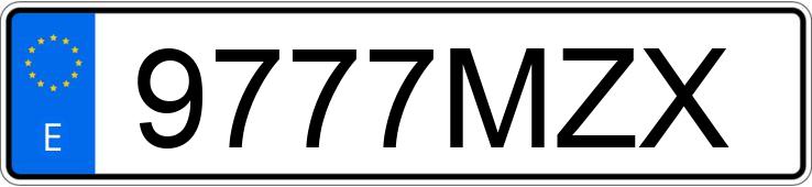 Numer rejestracyjny 9777MZX posiada MERCEDES ACTROS