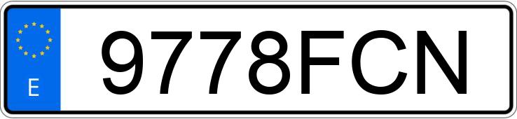 Numer rejestracyjny 9778FCN posiada MAZDA MAZDA6