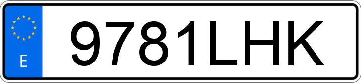 Numer rejestracyjny 9781LHK posiada AUDI Q3