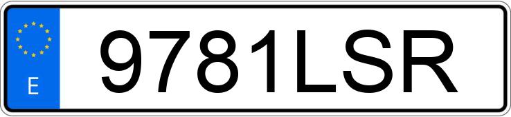 Numer rejestracyjny 9781LSR posiada VOLKSWAGEN GOLF