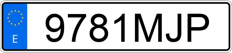 Numer rejestracyjny 9781MJP posiada FORD TRANSIT CONNECT