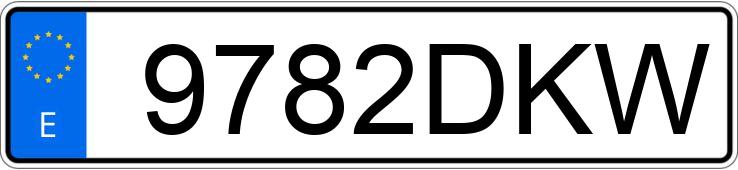 Numer rejestracyjny 9782DKW posiada MERCEDES C (203)