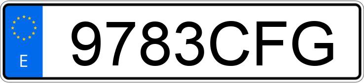 Numer rejestracyjny 9783CFG posiada CITROEN C5