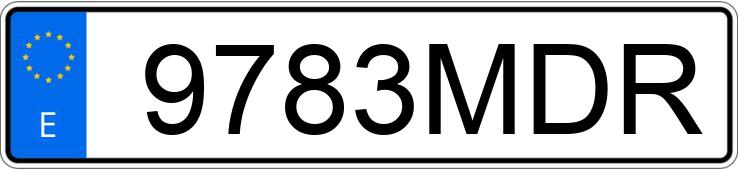 Numer rejestracyjny 9783MDR posiada AUDI Q5 SPORTBACK