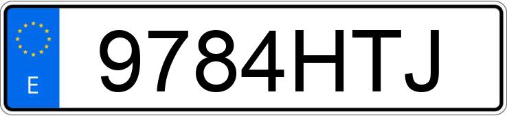 Numer rejestracyjny 9784HTJ posiada MERCEDES C (203)