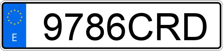 Numer rejestracyjny 9786CRD posiada VOLKSWAGEN GOLF