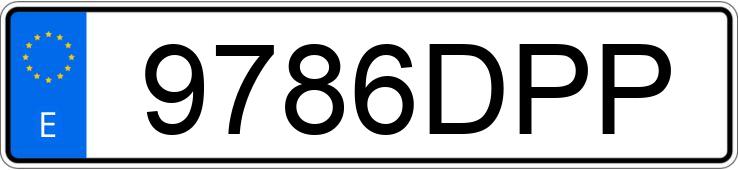 Numer rejestracyjny 9786DPP posiada SEAT IBIZA