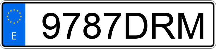 Numer rejestracyjny 9787DRM posiada AUDI A4