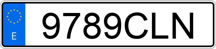 Numer rejestracyjny 9789CLN posiada CITROEN C5