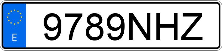 Numer rejestracyjny 9789NHZ posiada PEUGEOT PM