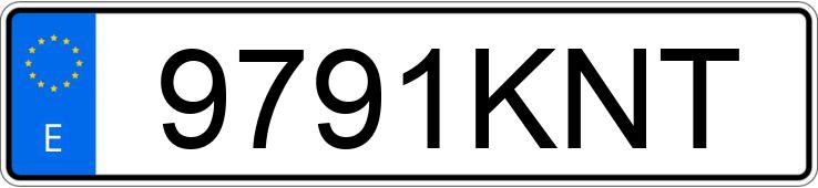 Numer rejestracyjny 9791KNT posiada FORD FIESTA