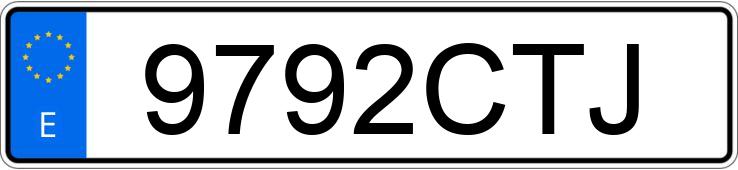 Numer rejestracyjny 9792CTJ posiada RENAULT MEGANE