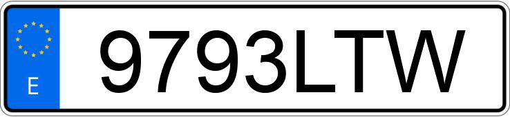 Numer rejestracyjny 9793LTW posiada AUDI A5 SPORTBACK