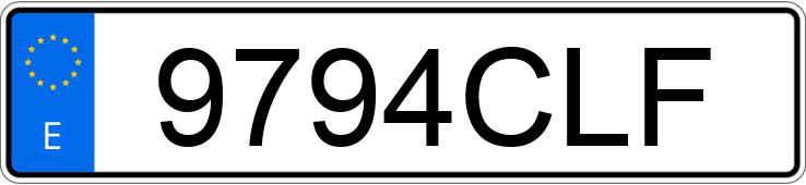 Numer rejestracyjny 9794CLF posiada AUDI A4