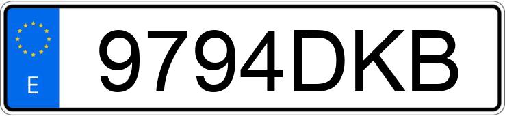 Numer rejestracyjny 9794DKB posiada CITROEN XSARA