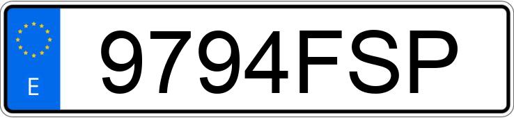 Numer rejestracyjny 9794FSP posiada HONDA ACCORD