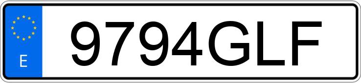 Numer rejestracyjny 9794GLF posiada SKODA OCTAVIA