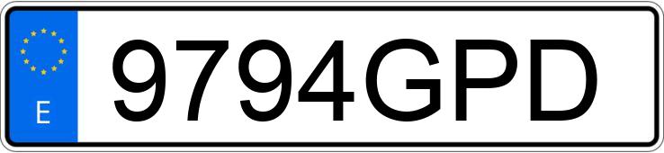 Numer rejestracyjny 9794GPD posiada CITROEN C2