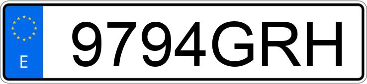 Numer rejestracyjny 9794GRH posiada VOLKSWAGEN TIGUAN