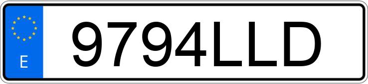 Numer rejestracyjny 9794LLD posiada SEAT IBIZA