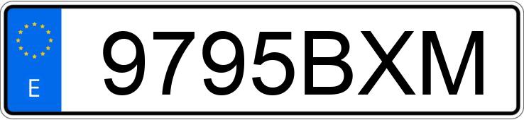 Il numero di registrazione 9795BXM ha SEAT IBIZA Il numero di registrazione 9795BXM ha SEAT IBIZA