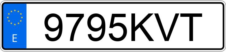 Numer rejestracyjny 9795KVT posiada RENAULT MEGANE