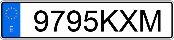 Numer rejestracyjny 9795KXM posiada OPEL COMBO