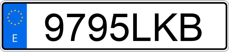 Numer rejestracyjny 9795LKB posiada FIAT DOBLO