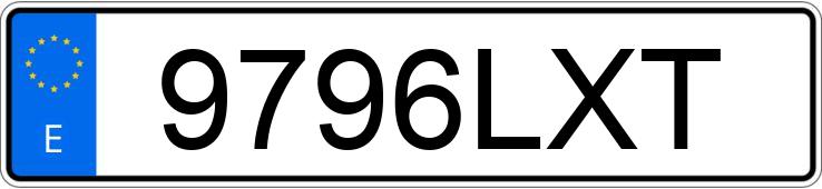 Numer rejestracyjny 9796LXT posiada BMW SERIE 6