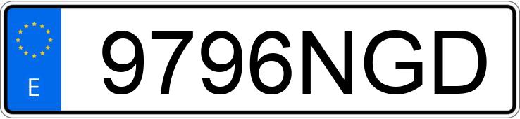 Numer rejestracyjny 9796NGD posiada FORD FOCUS