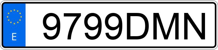 Numer rejestracyjny 9799DMN posiada PEUGEOT 307