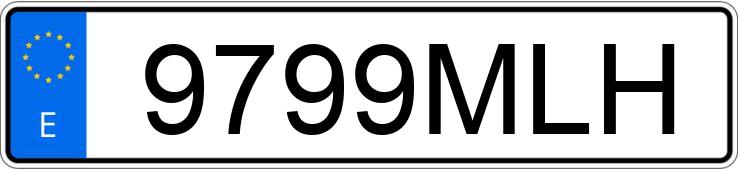 Numer rejestracyjny 9799MLH posiada KIA EV6