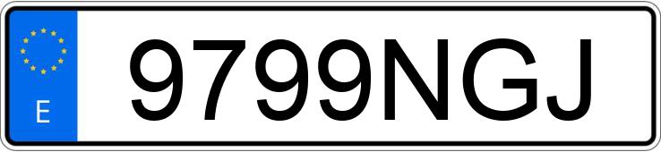 Numer rejestracyjny 9799NGJ posiada KIA EV3