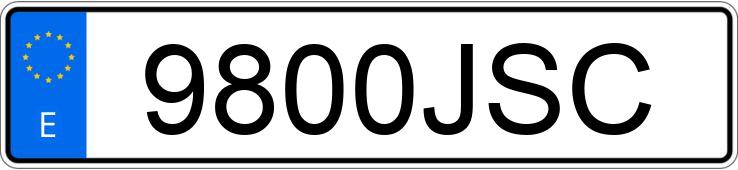 Numer rejestracyjny 9800JSC posiada SCOMADI TL
